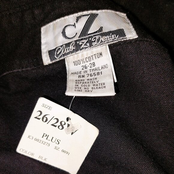 Club Z Denim Long Sleeve Button Down Embroidered Beaded Denim Blouse  NWT - Picture 3 of 6